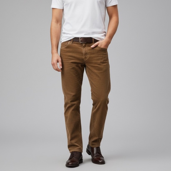 Hugo Boss BOSS Orange Straight Leg Corduroy Pants - Picture 1 of 8